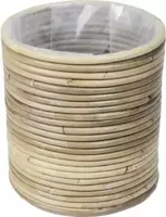 Rotan plantenmand grijs 20x20cm - thumbnail