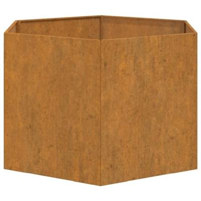 VidaXL Plantenbak roestig 60x60x45 cm cortenstaal