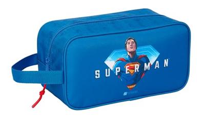 Reisschoenenrek Superman Blauw 29 x 15 x 14 cm