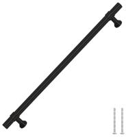 Handvatten 5 st 224 mm roestvrij staal zwart - thumbnail