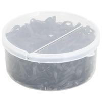 VidaXL Haarelastiekjes paard 500 st silicone zwart - thumbnail