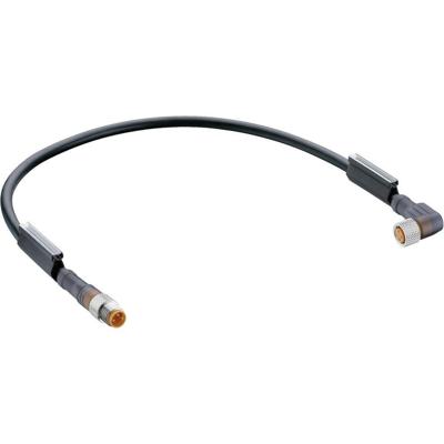 Lumberg Automation RSMV 3-RKMWV 3-224/1M-1 Sensor/actuator connector, geassembleerd M8 Aantal polen (sensoren): 3 Stekker, recht, Bus, haaks 1.00 m 1 stuk(s)