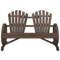 Tuinstoel 2-zits Adirondack massief vurenhout - thumbnail