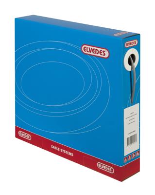 Elvedes Schakel buitenkabel met voering 30 meter / ø5,0mm - zilver (30 meter in doos)