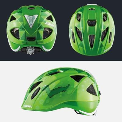 Olympic Sportswear Alpina sports kinderhelm ximo flash green dino 45-49 glans