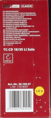 EINHELL accu boor- en schroefmachine tc-cd 18/35 li solo schroeftol (rood/zwart, accu en oplader niet inbegrepen)