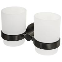Haceka Kosmos Dubbele Bekerhouder - glas - gunmetal 1208734 - thumbnail