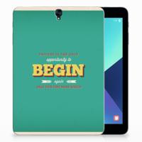 Samsung Galaxy Tab S3 9.7 Back cover met naam Quote Begin - thumbnail