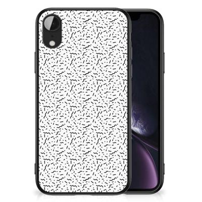 Apple iPhone XR Back Case Stripes Dots Apple iPhone XR Back Case Stripes Dots