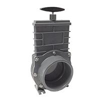 Valterra PVC Schuifkraan 110mm - Robuuste RVS Spindel, Onderhoudsvriendelijk, Geschikt voor Vijvers & Zwembaden - thumbnail