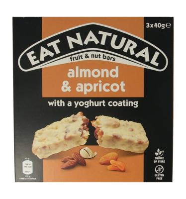 Eat Natural Almond / apricot / yoghurt 3 x 40 gram 120 Gram Eat Natural Almond / apricot / yoghurt 3 x 40 gram 120 Gram