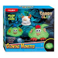 Paulinda Glow in the dark speelzand glowing monsters, 500gr. - thumbnail