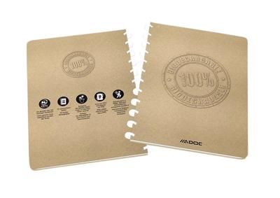 Schrift adoc bio a4 ruit 5x5mm 144pag 90gr kraft Schrift adoc bio a4 ruit 5x5mm 144pag 90gr kraft