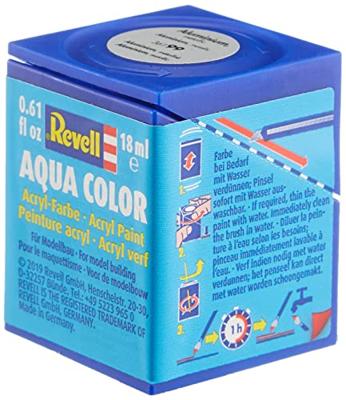 Revell 36199 Aqua Color verf Aluminium (metallic) Kleurcode: 99 Doos 18 ml Revell 36199 Aqua Color verf Aluminium (metallic) Kleurcode: 99 Doos 18 ml