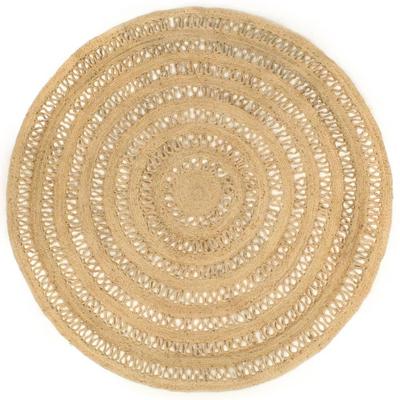 Vloerkleed handgemaakt 210 cm gevlochten jute Vloerkleed handgemaakt 210 cm gevlochten jute