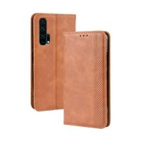 Magnetische Buckle retro Crazy Horse textuur horizontale Flip lederen case voor HUAWEI Honor 20pro met houder & kaartsleuven & fotolijstjes (bruin) - thumbnail