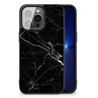 iPhone 13 Pro Marmeren Print Telefoonhoesje Marmer Zwart - Origineel Cadeau Vader - thumbnail