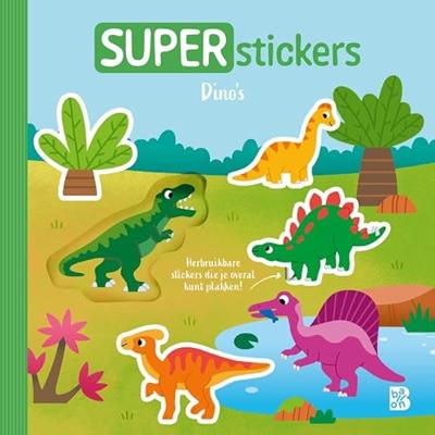 Standaard Uitgeverij Superstickers - dino's 18m+