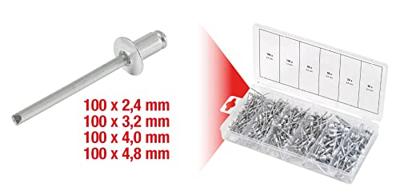 KS Tools 970.0150 Assortiment blindklinknagels, 400-delig