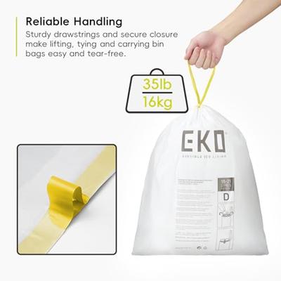 EKO afvalzak type d 18-21 liter rol met 20 afvalzakken - thumbnail