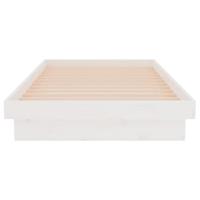 Bedframe massief hout wit 90x190 cm - thumbnail