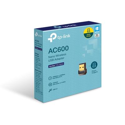 TP-LINK Archer T2U Nano WiFi-adapter USB-A 2.0 600 MBit/s TP-LINK Archer T2U Nano WiFi-adapter USB-A 2.0 600 MBit/s