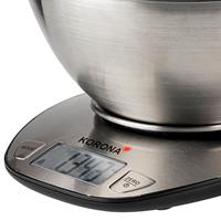 Korona 75880 keukenweegschaal Roestvrijstaal Aanrecht Rond Elektronische keukenweegschaal - thumbnail