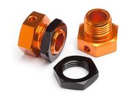 HPI - 6.7mm Hex Wheel Adapter Trophy Buggy (Orange/Black) (101792) - thumbnail