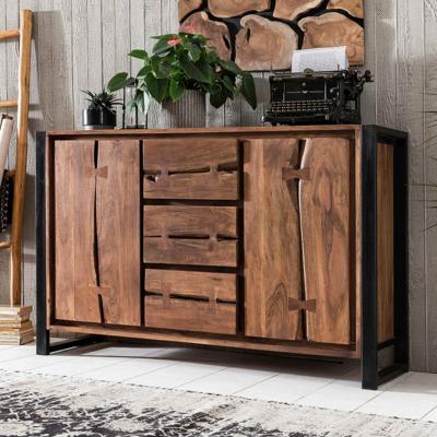Artistiq Dressoir 'Live Edge' Acaciahout en metaal, 140cm