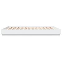 Bedframe met LED-verlichting wit 200x200 cm - thumbnail