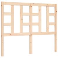 Bedframe met hoofdbord massief hout - thumbnail