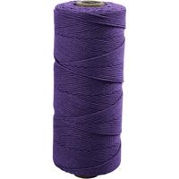 Creativ Company Macramé koord, l: 315 m, dikte 1 mm, dunne kwaliteit 12/12, violet, 220 gr/ 1 bol - thumbnail
