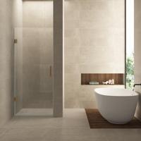 Nisdeur Wiesbaden Less 200 cm 8 mm Nano Helder Glas Geborsteld Brons Koper (alle maten) - thumbnail