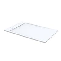 Douchebak Best Design Decent 180x90x4.5 cm Solid Surface Mat Wit - thumbnail