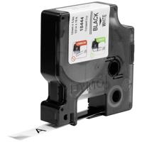Dymo RHINO vinyltape 12 mm, zwart op wit - thumbnail