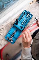 HAZET Dopsleutelset 856-1HP | 1/4 inch (6,3 mm) vierkant hol, 1/4 inch (6,3 mm) zeskant massief | Buiten-zeskant-tractieprofiel, Sleufprofiel, - thumbnail