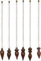 Houten Pendel 32 mm Bruinrood - Assorti - thumbnail