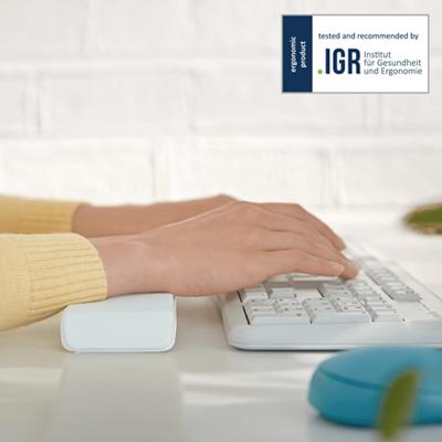 Leitz Ergo polssteun voor toetsenbord, grijs