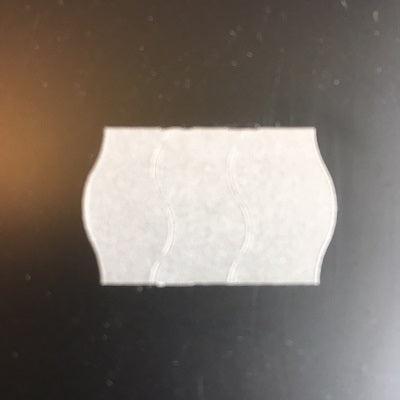 Etiket 2616 licht-grijs perm 2-slit golf