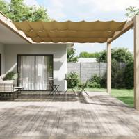 VidaXL Luifel verticaal 140x800 cm oxford stof beige - thumbnail