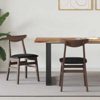 Eettafelstoelen 2 pcs Licht Bruin 42 x 47.5 x 81 cm - thumbnail