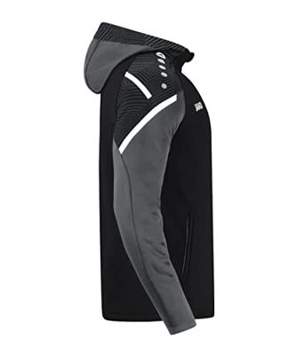 JAKO 6822 Jas Met Kap Performance - Zwart/Antra Light - 3XL