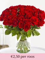 Rode rozen - XL rozen 60 cm - 10 t/m 99 rozen - EverRed - thumbnail