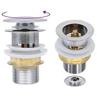 VidaXL Wastafel met kraan en pop-up afvoer mat gehard glas - thumbnail