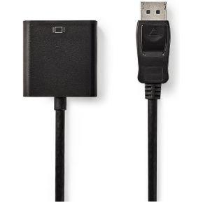 Nedis VGA-Kabel | DisplayPort Male | VGA Female 15p | 0.2 m | 1 stuks - CCGB37351BK02 CCGB37351BK02 Nedis VGA-Kabel | DisplayPort Male | VGA Female 15p | 0.2 m | 1 stuks - CCGB37351BK02 CCGB37351BK02