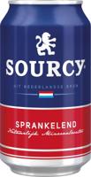 Sourcy mineraalwater, licht bruisend, blik van 33 cl, pak van 24 stuks, rood - thumbnail