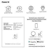 Marmitek POWER SI - Smart Wi-Fi power plug - 15A | 2 USB | on/off manual & automatic | energy meter | G plug Schakelaar Wit - thumbnail