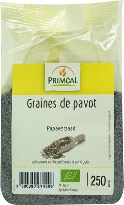 Primeal Papaverzaad bio 250 Gram Primeal Papaverzaad bio 250 Gram