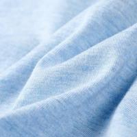 Kindershirt 128 gemleerd zachtblauw - thumbnail