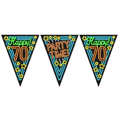 Vlaggenlijn 70 Jaar Neon - 10 meter